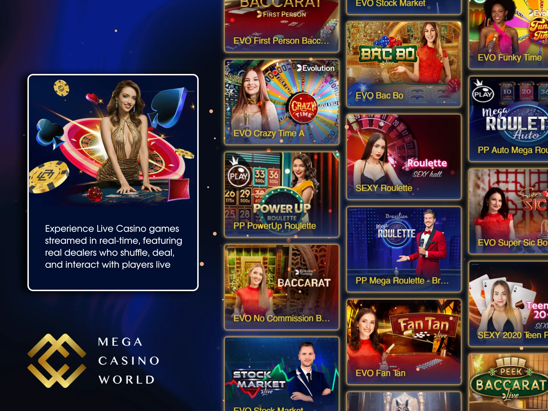 Immerse yourself in the excitement of a real casino at MCW.